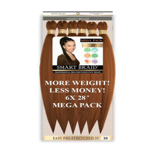 Smart Braid 6X pre stretched 28 inch - Beauty and Hair Supply