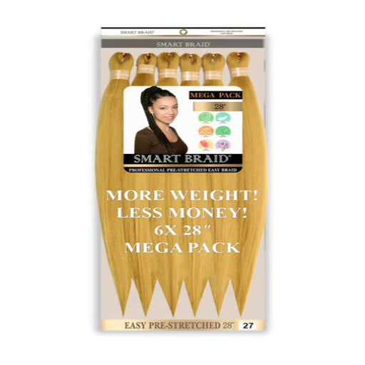 Smart Braid 6X pre stretched 28 inch - Beauty and Hair Supply