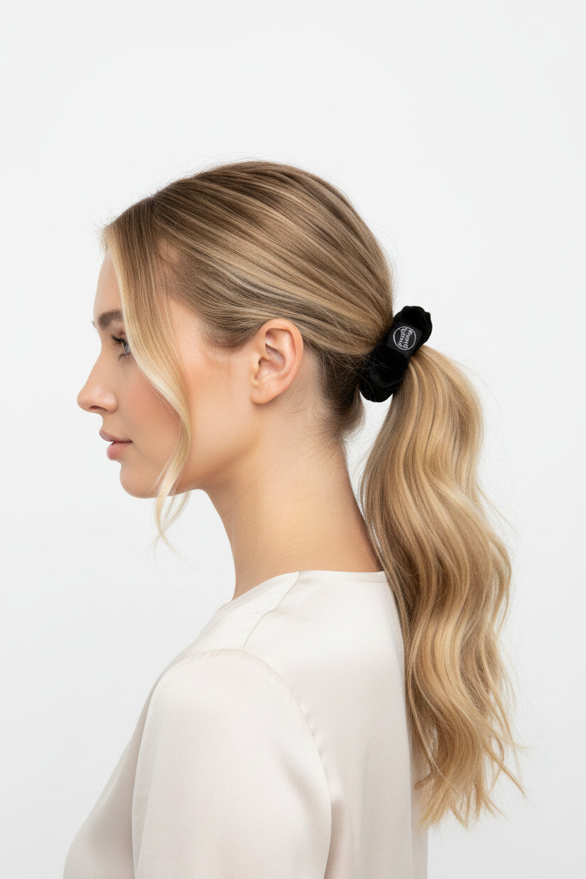 Sprunchie True Black Invisibobble-Hair Ties-Beauty and hair supply