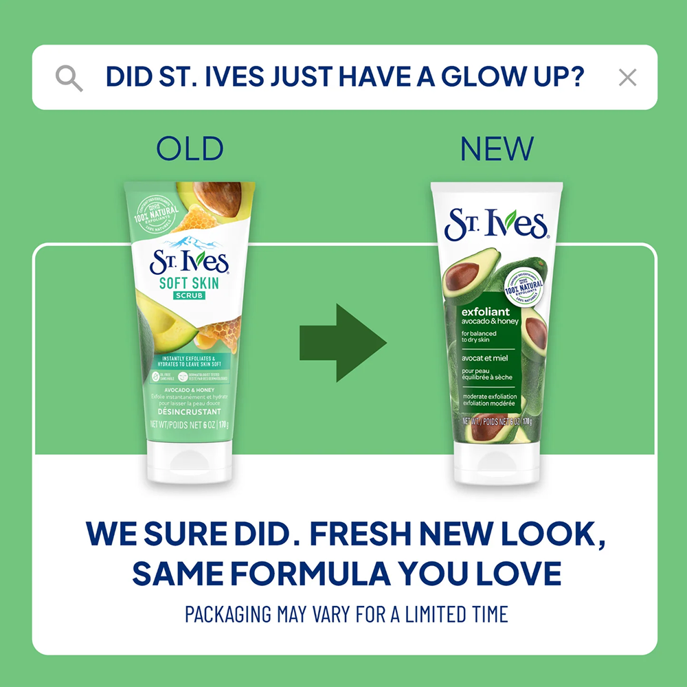 St. Ives Scrub Avocado + Honey 6oz-All-Beauty and hair supply
