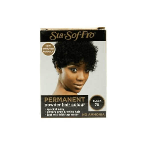 Sta-Sof-Fro hair colour black #70 -25ml - Beauty and Hair Supply