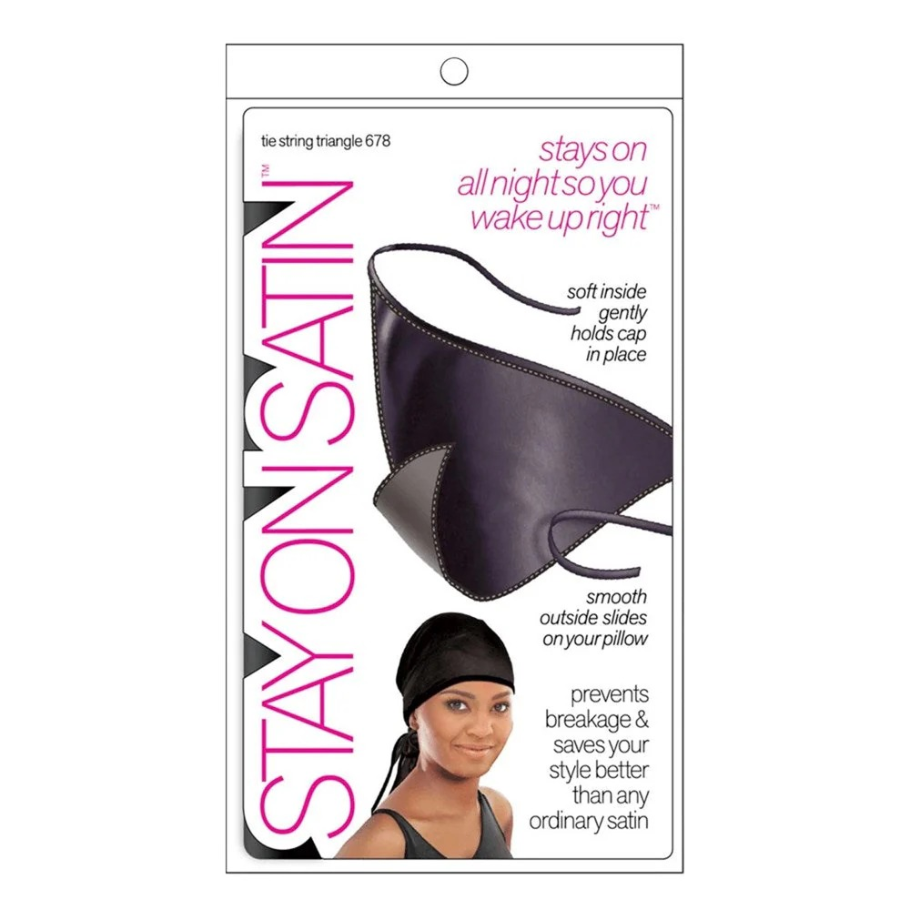 Stay On Satin Triangle Black-All-Beauty and hair supply