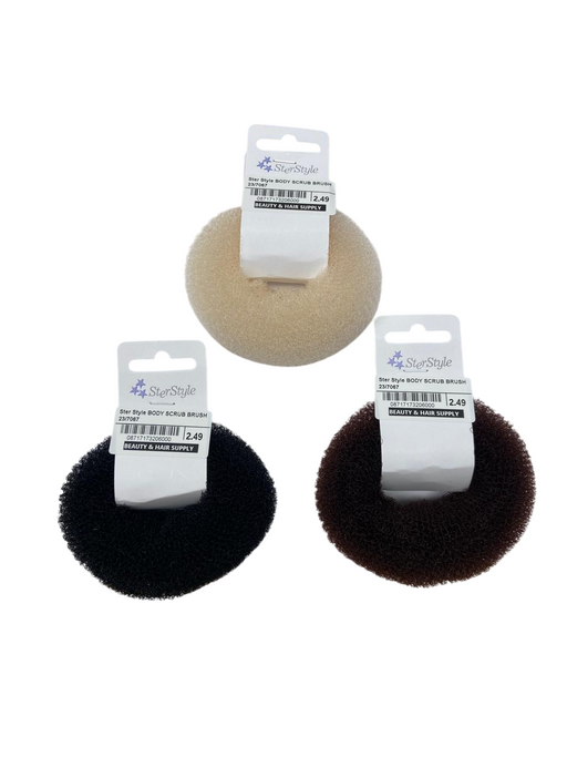 Ster Style Body Scrub Borstel 23/7067 | Meerdere kleuren (Willekeurig Toegekend) - Beauty and Hair Supply