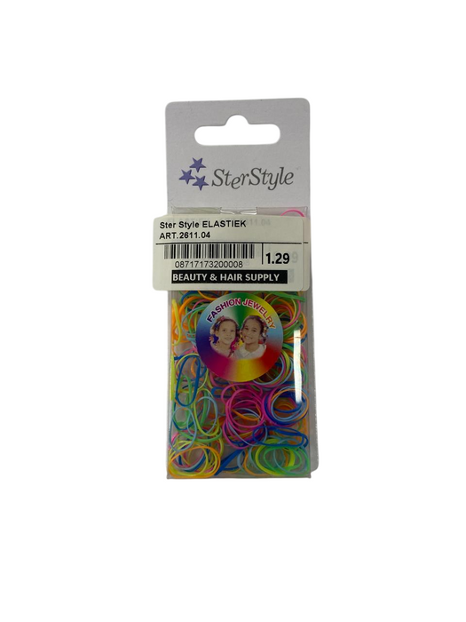 Ster Style Elastiekjes No. 29/2611.04 | 100 Stuks Kleine Multicolor - Beauty and Hair Supply