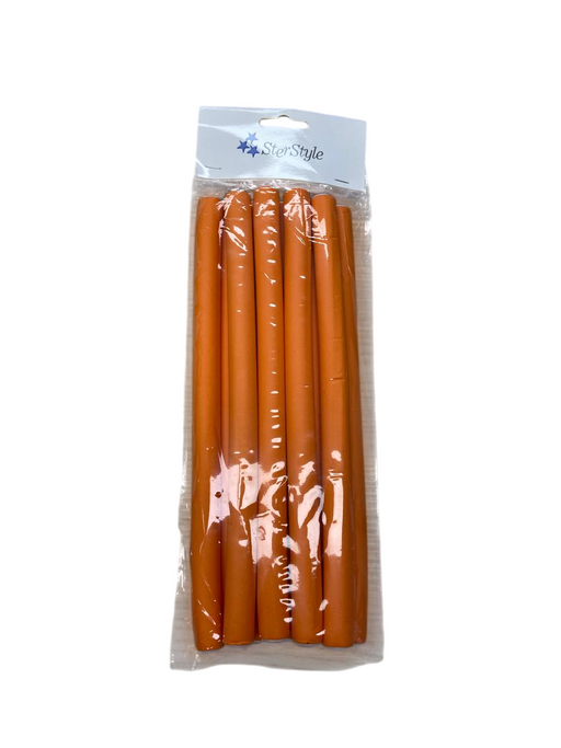 Ster Style Haar Rollers 23/1725S | 10 Stuks Oranje Krulspelden - Beauty and Hair Supply