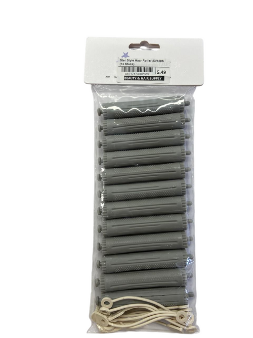Ster Style Haar Rollers 23/822 | 12 Stuks Plastic Krulspelden – Stevige & Hitteloze Krullen - Beauty and Hair Supply