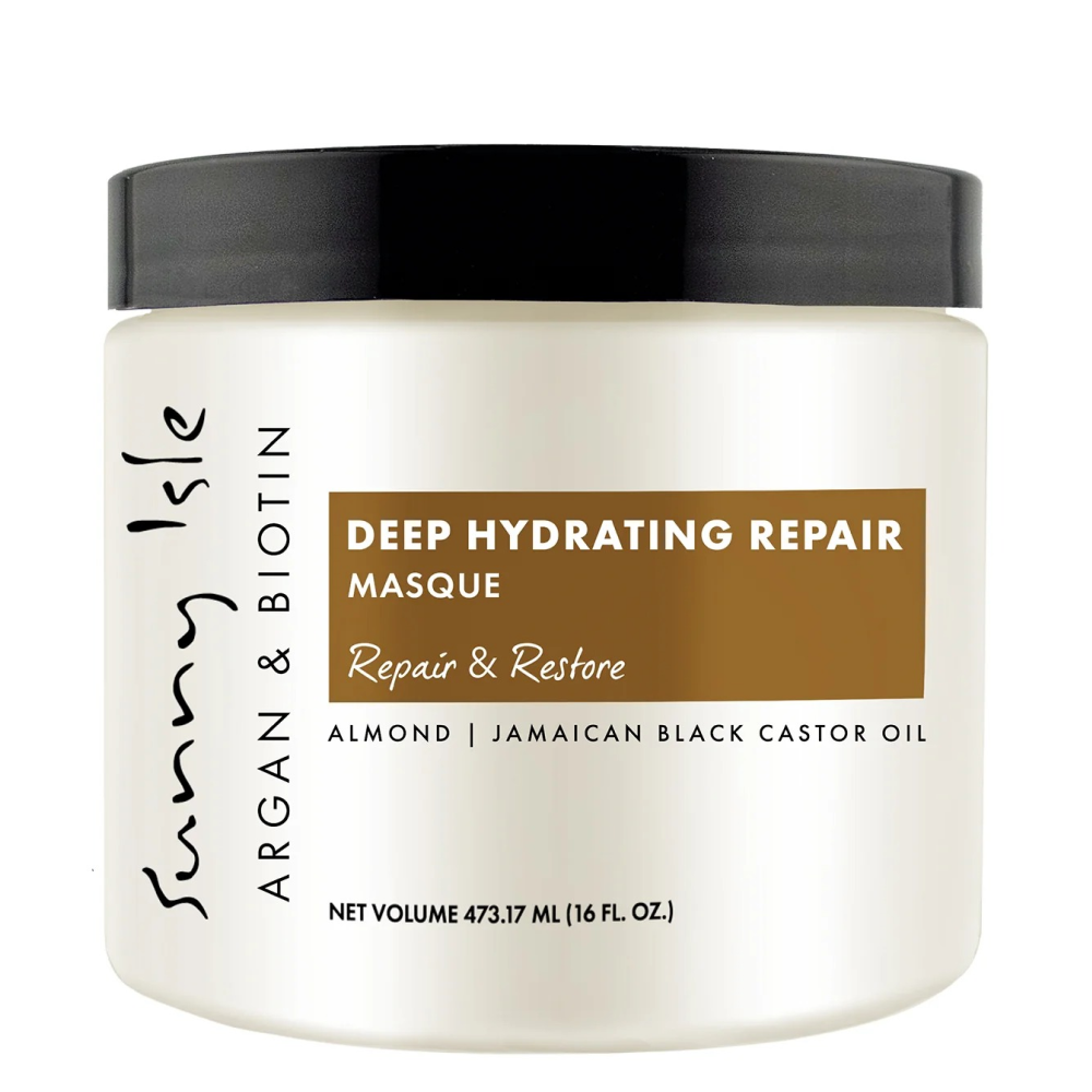 Sunny Isle Argan &amp; Biotin Deep Hydrating Repair Masque 473ml-All-Beauty and hair supply