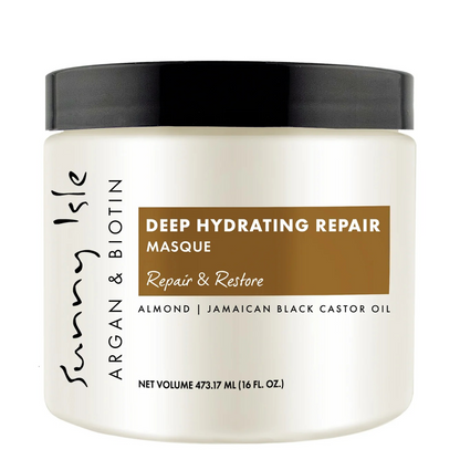 Sunny Isle Argan &amp; Biotin Deep Hydrating Repair Masque 473ml-All-Beauty and hair supply