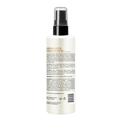 Sunny Isle Argan &amp; Biotin Leave-In Detangler Conditioning Treatment 226ml-All-Beauty and hair supply