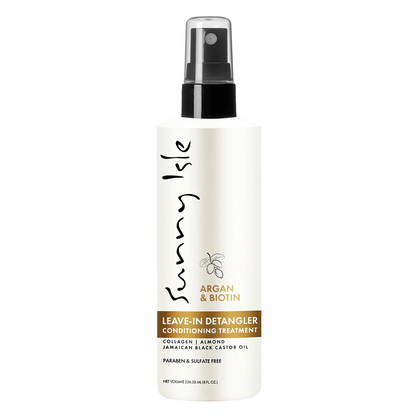 Sunny Isle Argan &amp; Biotin Leave-In Detangler Conditioning Treatment 226ml-All-Beauty and hair supply