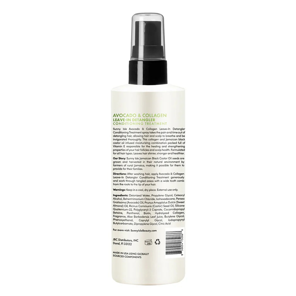 Sunny Isle Avocado &amp; Collagen Leave-In Detangler Conditioning Treatment 236ml-All-Beauty and hair supply