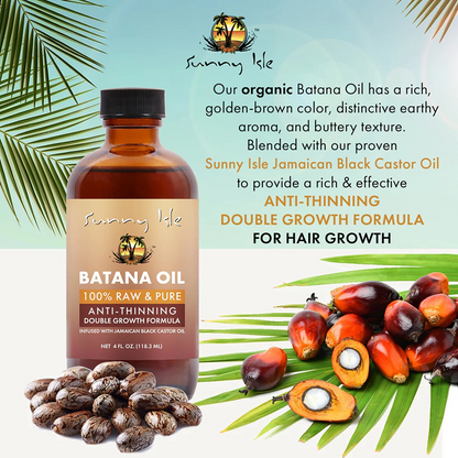 Sunny Isle Batana Oil Infused with Jamaican Black Castor Oil 4oz-All-Beauty and hair supply