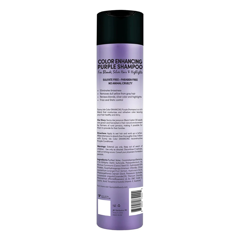 Sunny Isle Color Enhancing Purple Shampoo 10.1oz-All-Beauty and hair supply