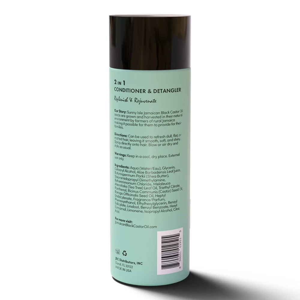 Sunny Isle Just For Wig, Weave, Braid &amp; Extensions 2-in-1 Conditioner &amp; Detangler 8oz-All-Beauty and hair supply