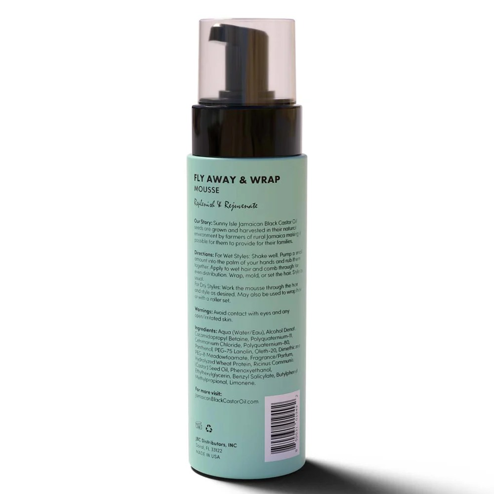 Sunny Isle Just For Wig, Weave, Braid &amp; Extensions - Fly Away &amp; Wrap Mousse 8oz-All-Beauty and hair supply