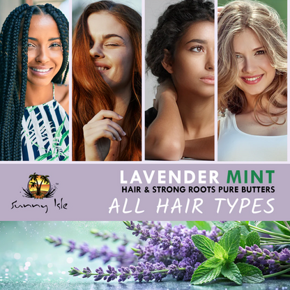 Sunny Isle Lavender Mint Hair &amp; Strong Roots Pure Butter-All-Beauty and hair supply