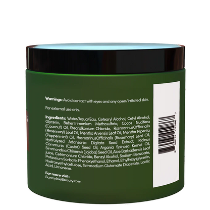 Sunny Isle Rosemary Mint Hair &amp; Strong Roots Masque 473ml-All-Beauty and hair supply