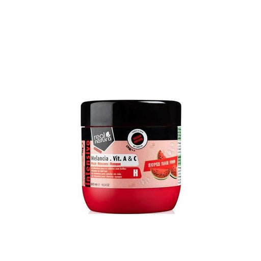 Super Hair Food Mask Watermelon Vitamin A + C 500ml Real Natura - Beauty and Hair Supply