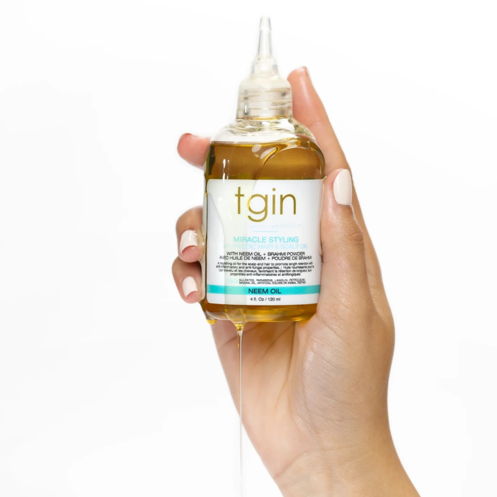 Tgin Miracle Styling Ayurvedic Hair &amp; Scalp Oil 4oz-Hair Oil-Beauty and hair supply
