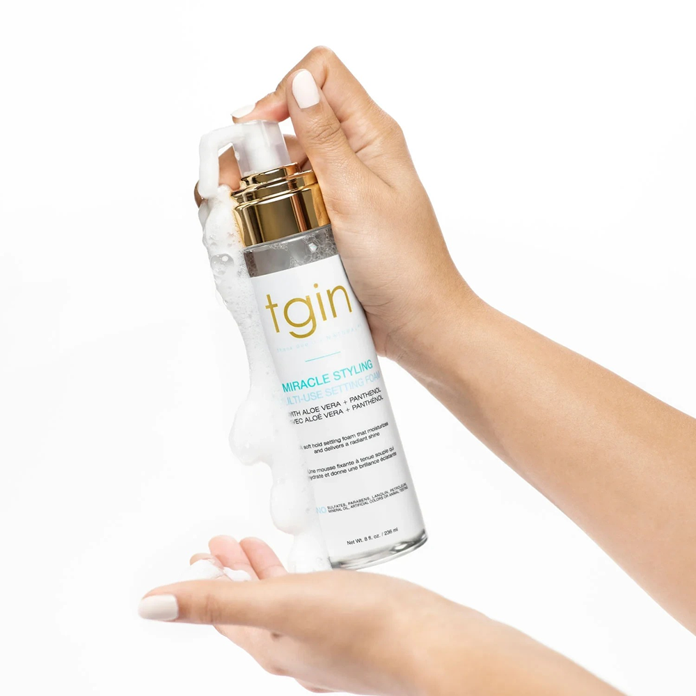 Tgin Miracle Styling Multi-Use Setting Foam 8oz-Hair Spray-Beauty and hair supply