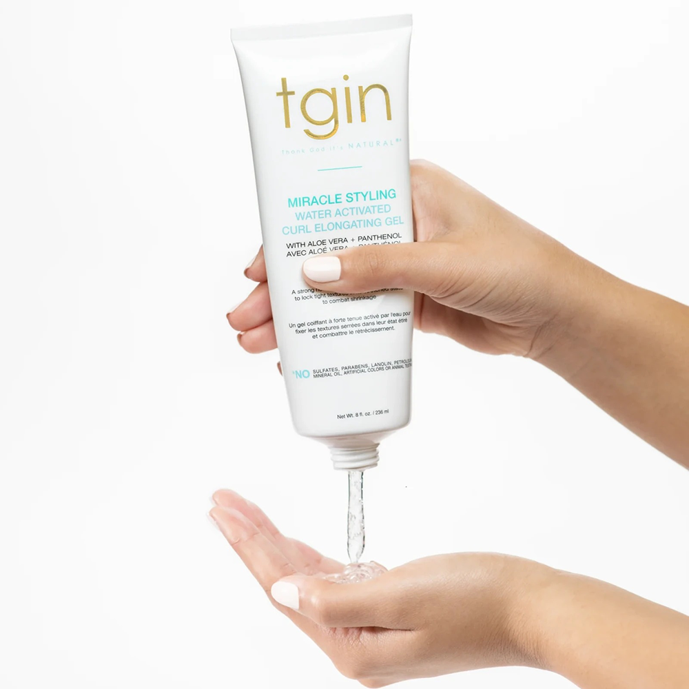 Tgin Miracle Styling Water Activated Curl Elongating Gel 8oz-Gel-Beauty and hair supply