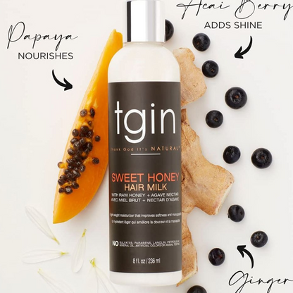 Tgin Sweet Honey Hair Milk 8oz-Conditioner-Beauty and hair supply