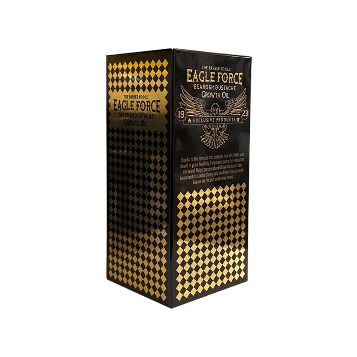 The Barber Tools Eagle Force Beard & Moustache Growth Oil 50ml - Beauty and Hair Supply