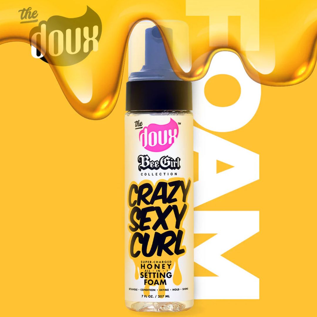 The Doux Bee Girl Crazy Sexy Curl Honey Setting Foam-All-Beauty and hair supply