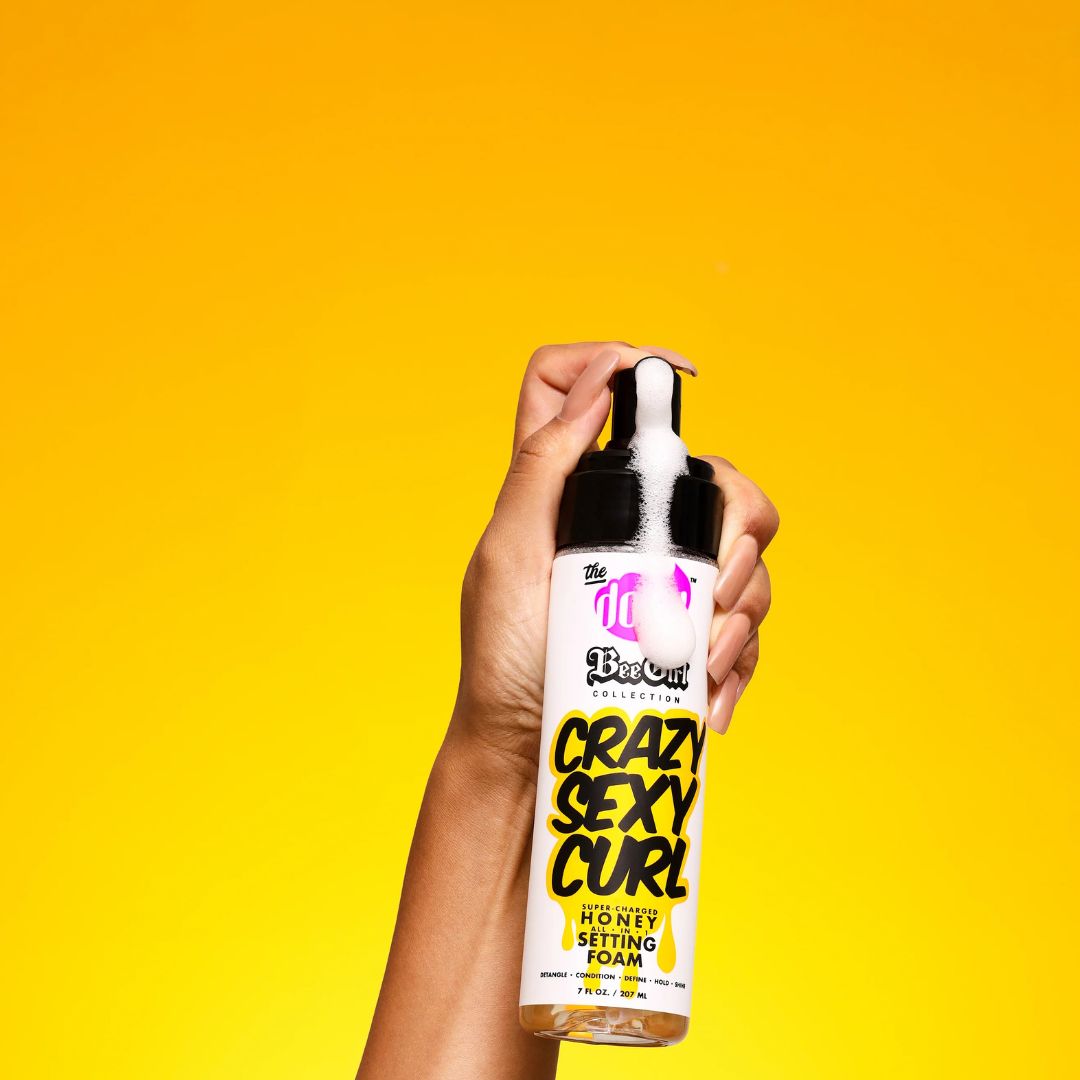 The Doux Bee Girl Crazy Sexy Curl Honey Setting Foam-All-Beauty and hair supply