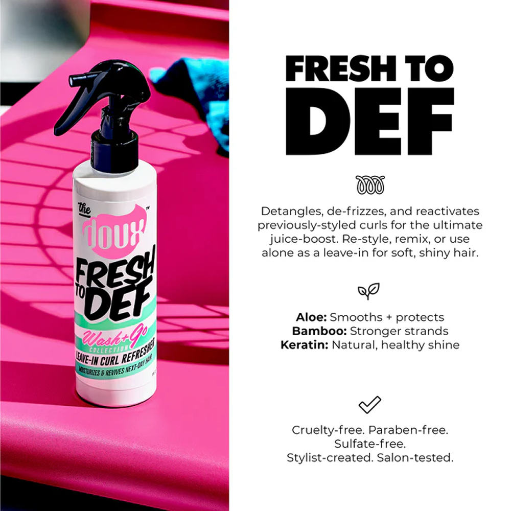 The Doux Fresh To Def Wash + Go Leave-in Curl Refresher 236ml-Curl Refresher-Beauty and hair supply