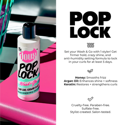 The Doux Pop Lock Wash+Go 5-Day Curl Forming Glaze 236ml-Gel-Beauty and hair supply