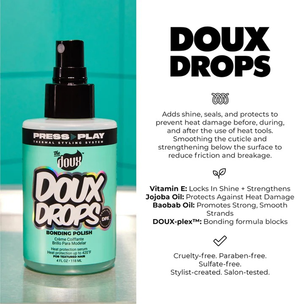 The Doux Press Play Drops Bonding Polish 4oz-All-Beauty and hair supply