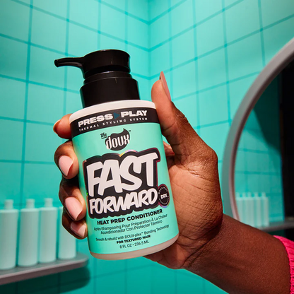 The Doux Press Play Fast Forward Heat Prep Conditioner 236ml-Heat Protectant-Beauty and hair supply