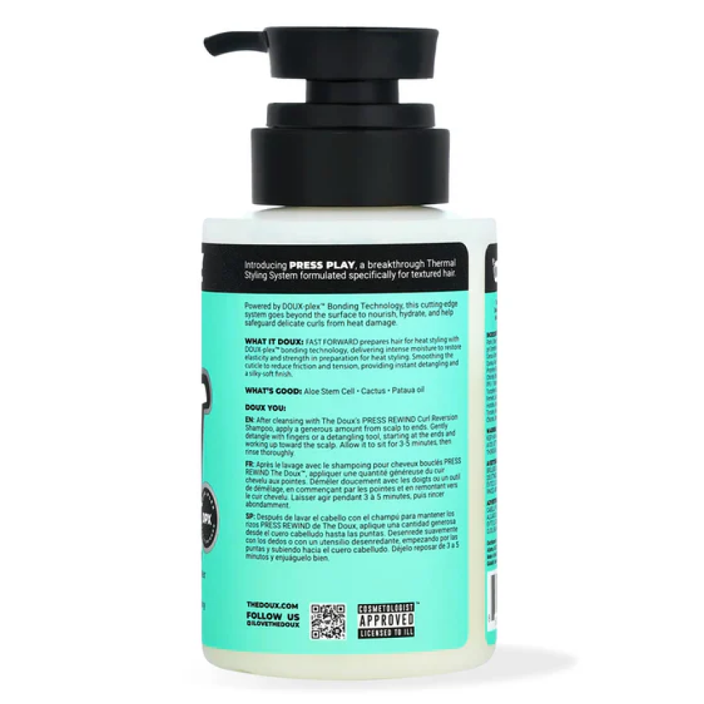 The Doux Press Play Fast Forward Heat Prep Conditioner 236ml-Heat Protectant-Beauty and hair supply