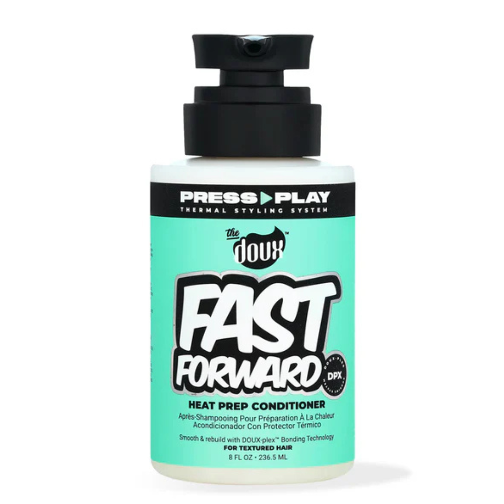 The Doux Press Play Fast Forward Heat Prep Conditioner 236ml-Heat Protectant-Beauty and hair supply