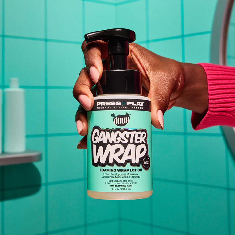 The Doux Press Play Gangster Wrap Foam Wrap Lotion 8oz-All-Beauty and hair supply