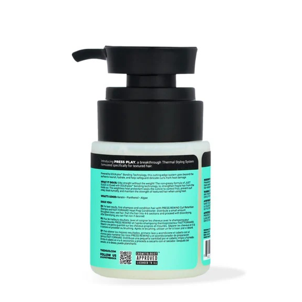 The Doux Press Play Just Glaze Silkening Fluid 2oz-All-Beauty and hair supply
