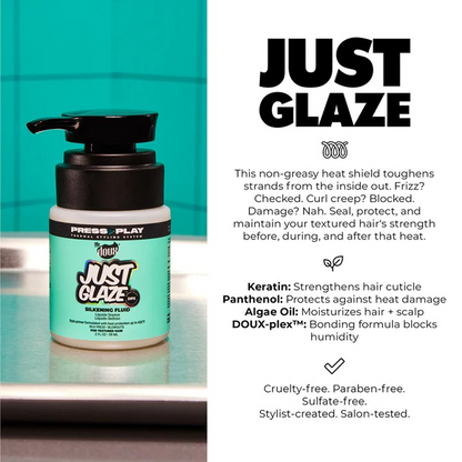 The Doux Press Play Just Glaze Silkening Fluid 2oz-All-Beauty and hair supply