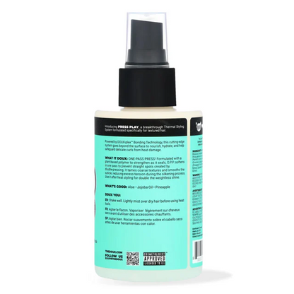 The Doux Press Play O.P.P. One Pass Heat Protectant Spray 118ml-Heat Potector-Beauty and hair supply