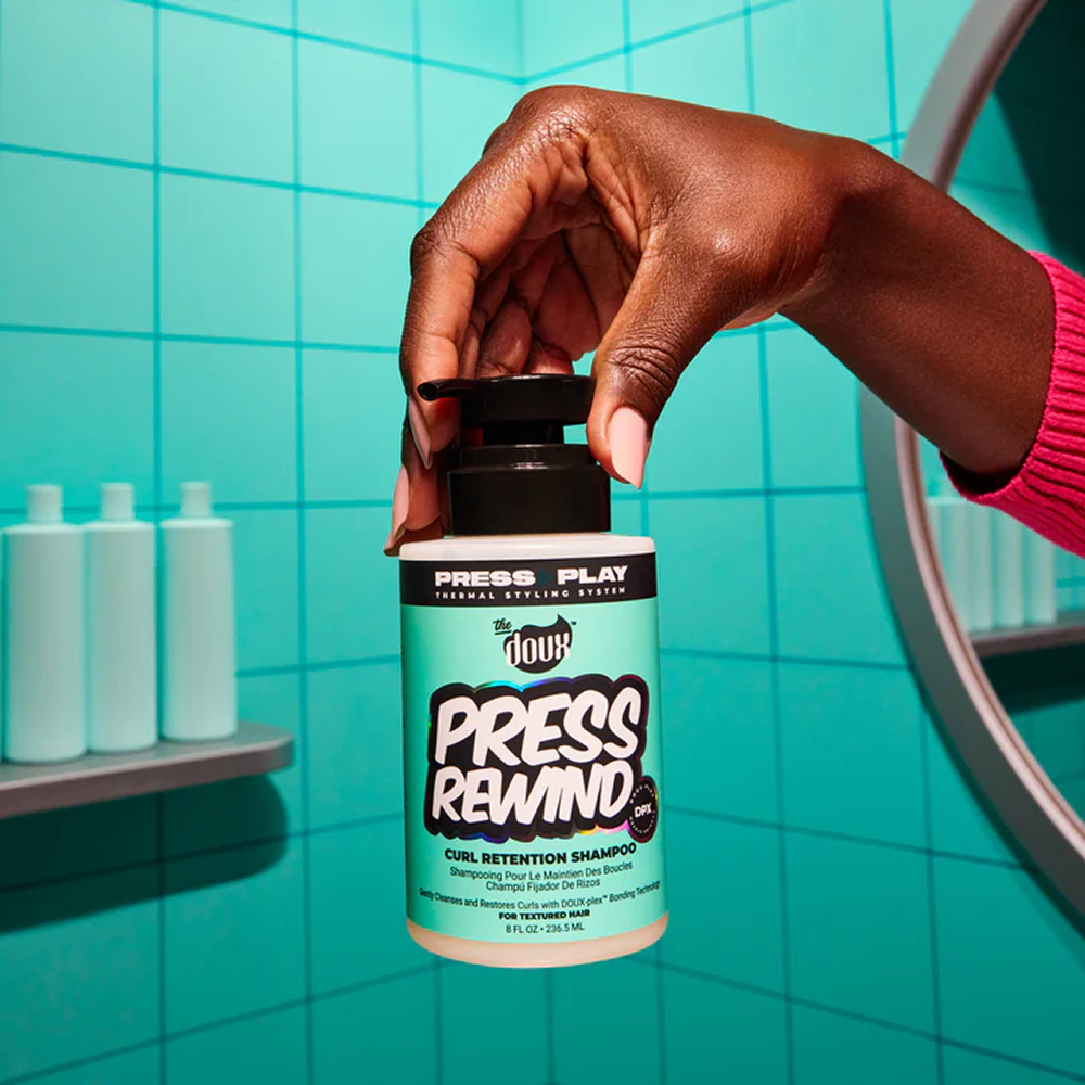 The Doux Press Play Rewind Curl Reversion Shampoo 236ml-Gentle Shampoo-Beauty and hair supply