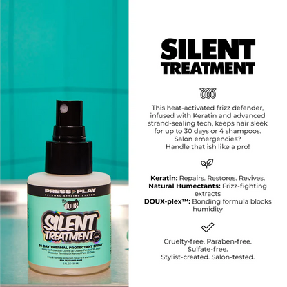 The Doux Press Play Silent Treatment 30 Day Anti-Humidity Treatment 59ml-Keratin Treatment-Beauty and hair supply
