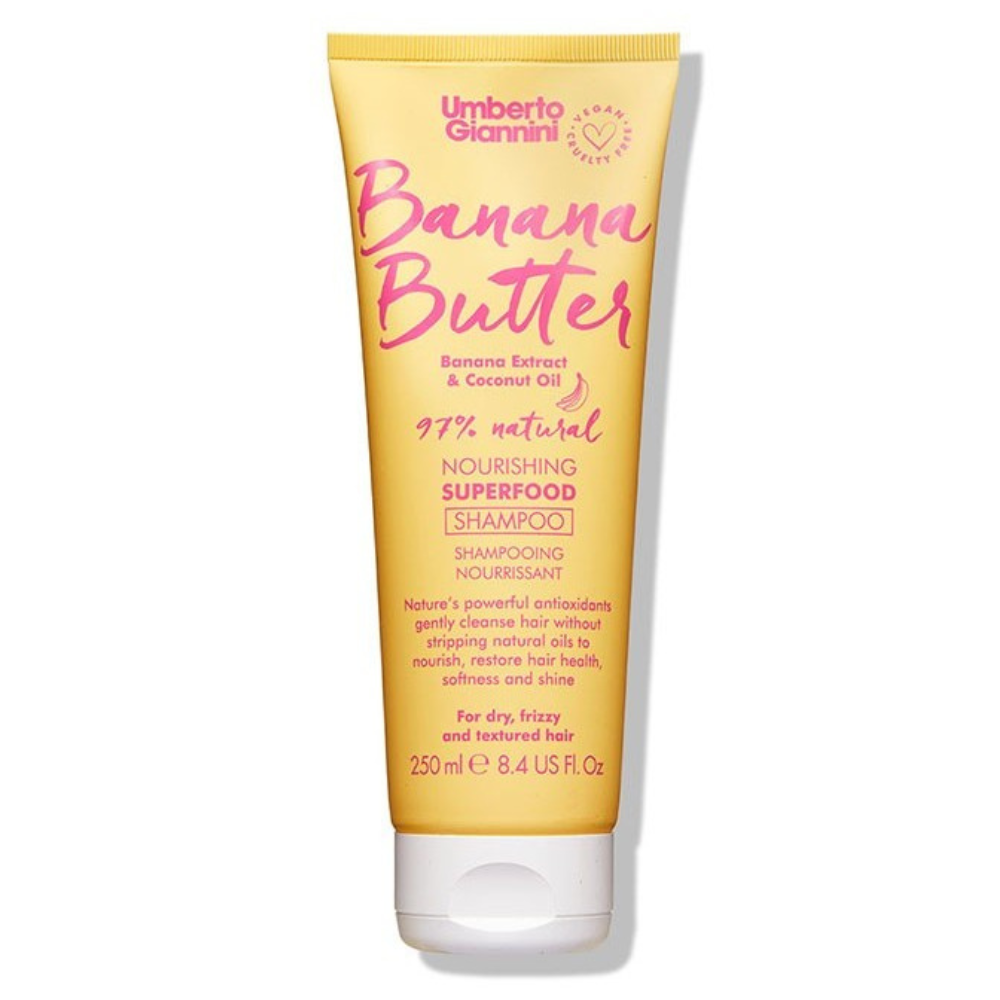 Umberto Giannini Banana Butter Nourishing Superfood Shampoo 250ml-Moisturizing Shampoo-Beauty and hair supply