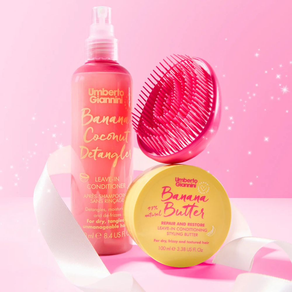 Umberto Giannini Banana Coconut Detangler Leave-In Conditioner 250ml-Leave in-Beauty and hair supply