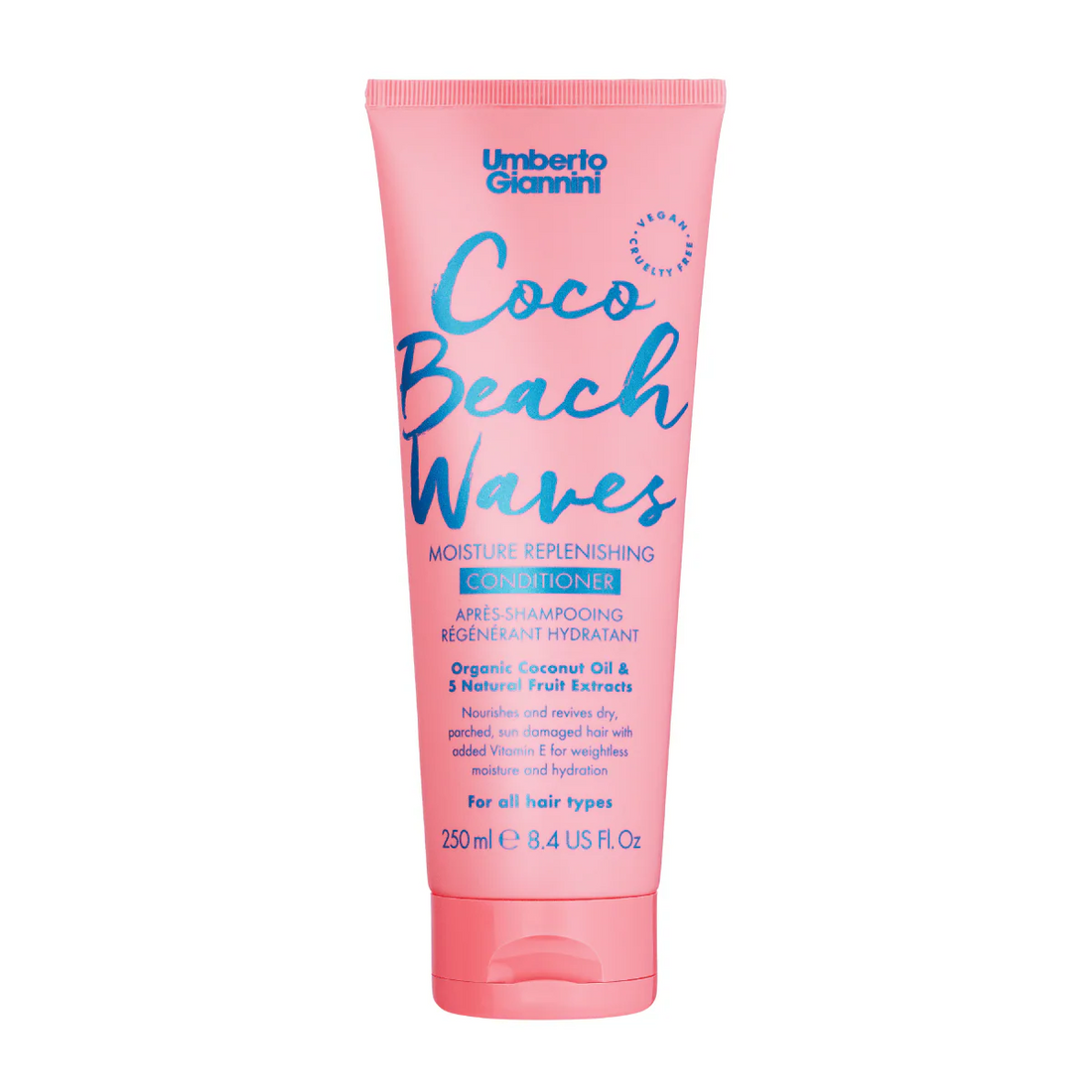 Umberto Giannini Coco Beach Waves Conditioner 250ml-Moisturizing Conditioner-Beauty and hair supply