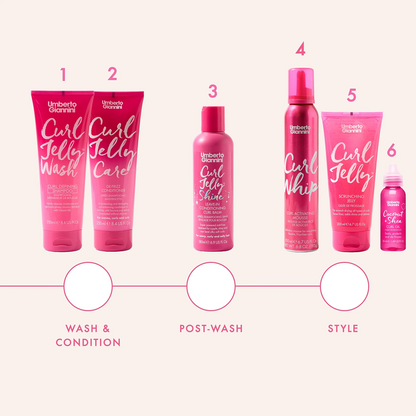 Umberto Giannini Curl Jelly Shine Leave-In Conditioning Curl Balm 180ml-Leave-in Cream-Beauty and hair supply