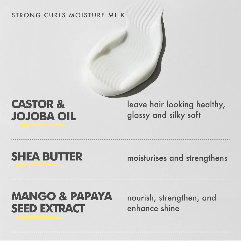 Umberto Giannini Strong Curls Moisture Milk Rosemary Oil Leave-In Conditioner 250ml-Leave-in Conditioner-Beauty and hair supply