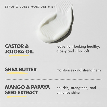 Umberto Giannini Strong Curls Moisture Milk Rosemary Oil Leave-In Conditioner 250ml-Leave-in Conditioner-Beauty and hair supply