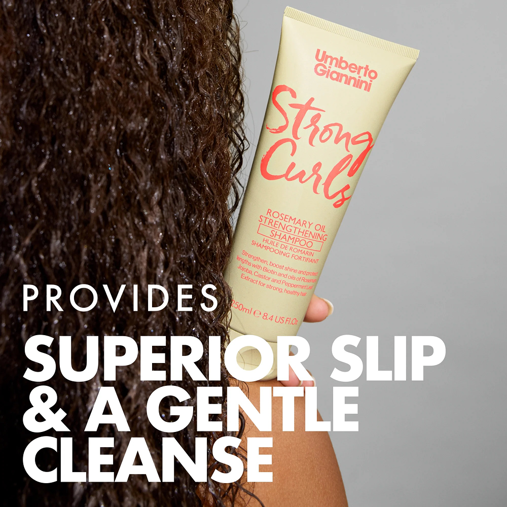 Umberto Giannini Strong Curls Rosemary Oil Shampoo 250ml-Moisturising Shampoo-Beauty and hair supply