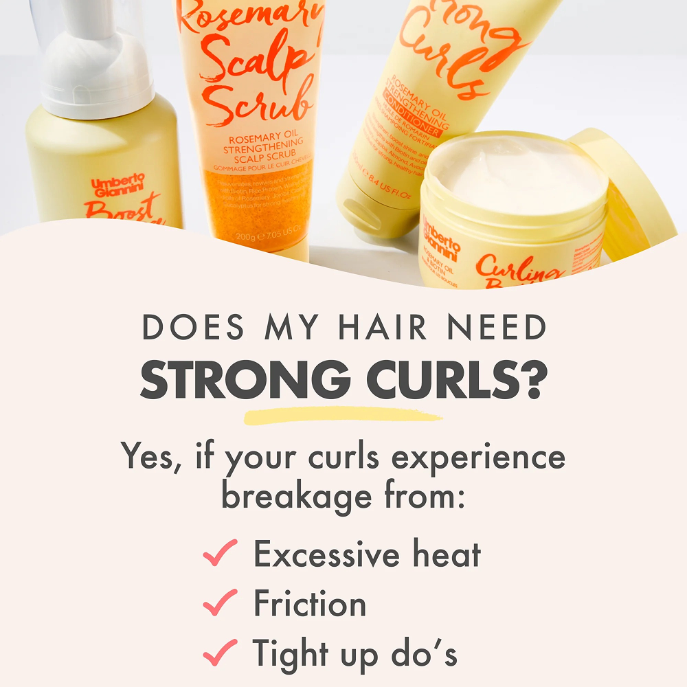 Umberto Giannini Strong Curls Rosemary Scalp Scrub 200ml-Clarifying Shampoo-Beauty and hair supply