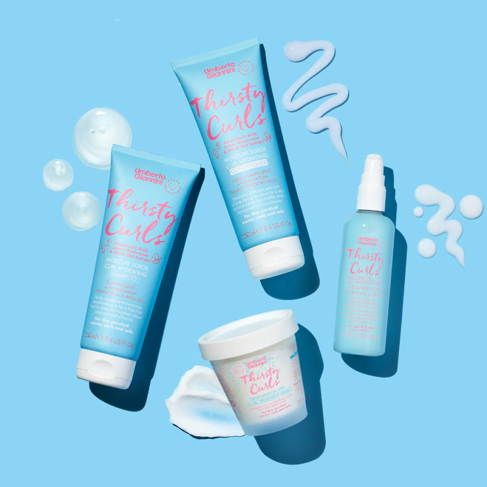 Umberto Giannini Thirsty Curls Curl Hydrating Shampoo 250ml-Moisturizing Shampoo-Beauty and hair supply